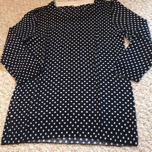 Jcrew navy polka dot sweater